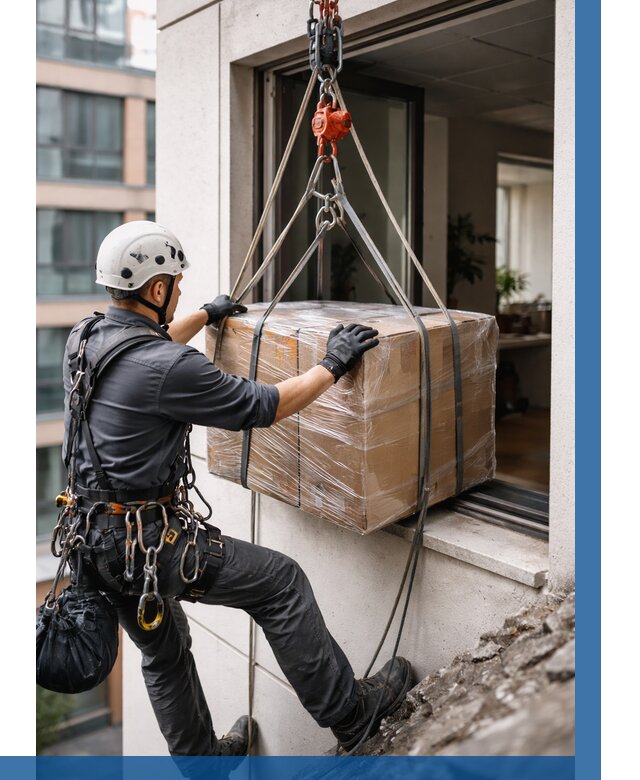 Подъем груза через окно в Лянторе от 4607 р. | ВЫСОТНИК-Лнт