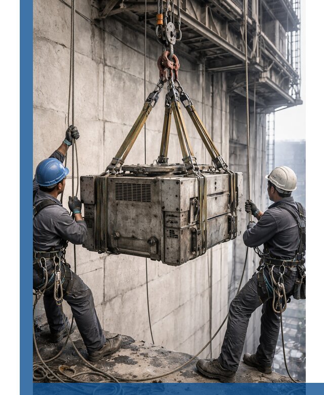 Такелажные работы на высоте, подъем и монтаж грузов в Лянторе