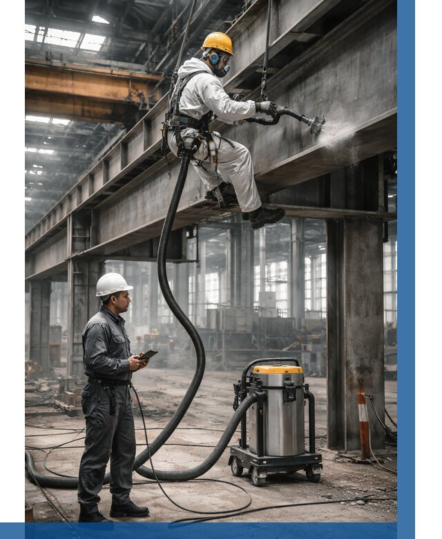 Обеспыливание конструкций в цехе в Лянторе от 4300 р. | ВЫСОТНИК-Лнт