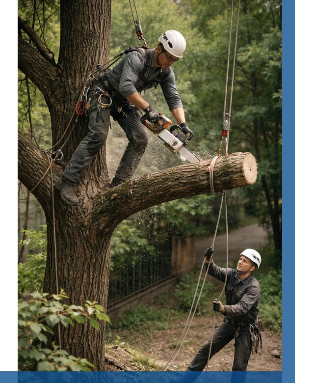 Спил деревьев альпинистами в Лянторе от 8190 р. | ВЫСОТНИК-Лнт