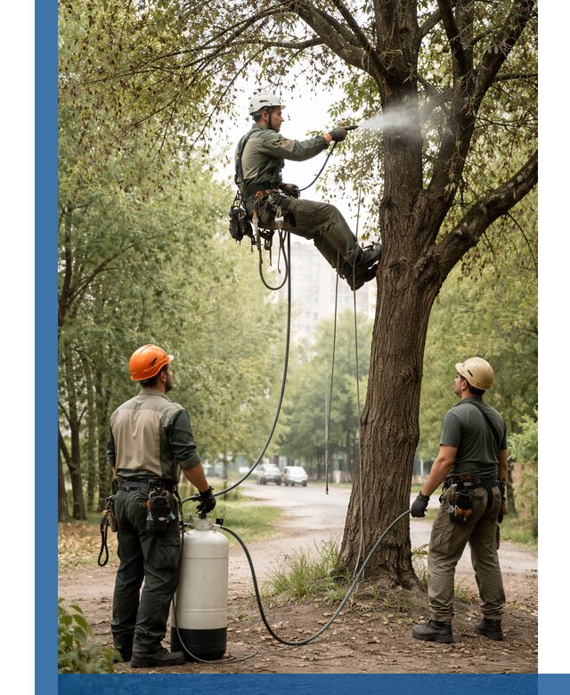 Обработка деревьев от вредителей в Лянторе профессиональная защита