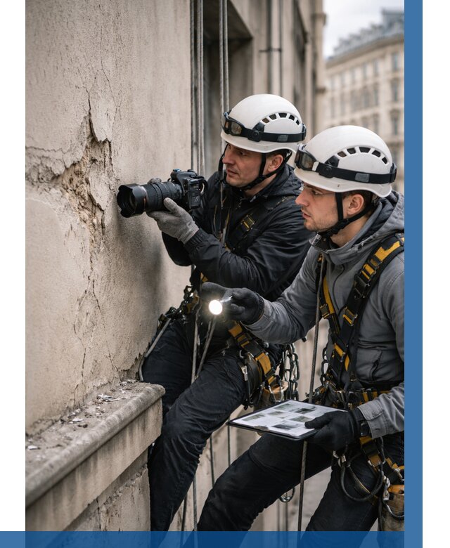 Фотофиксация дефектов фасада в Лянторе от 4607 р. | ВЫСОТНИК-Лнт