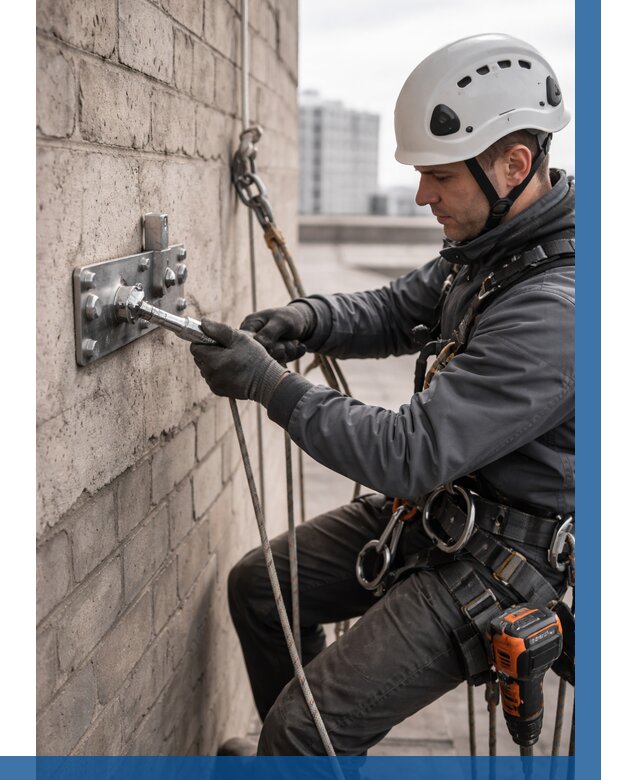 Установка анкерных точек в Лянторе от 3583 р. | ВЫСОТНИК-Лнт